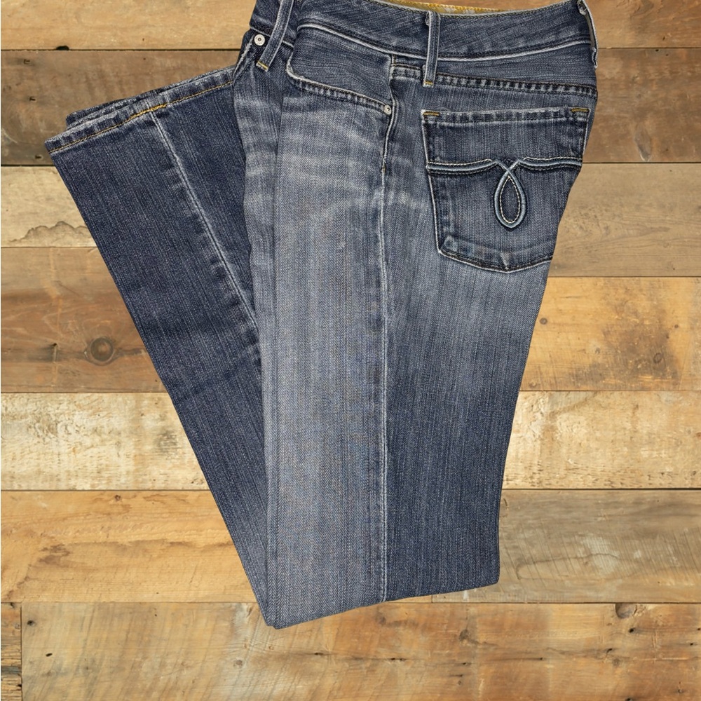 Lucky Brand Womens Jeans Lola‎ Boot Size 2 / 26 Blue with Vintage Wash